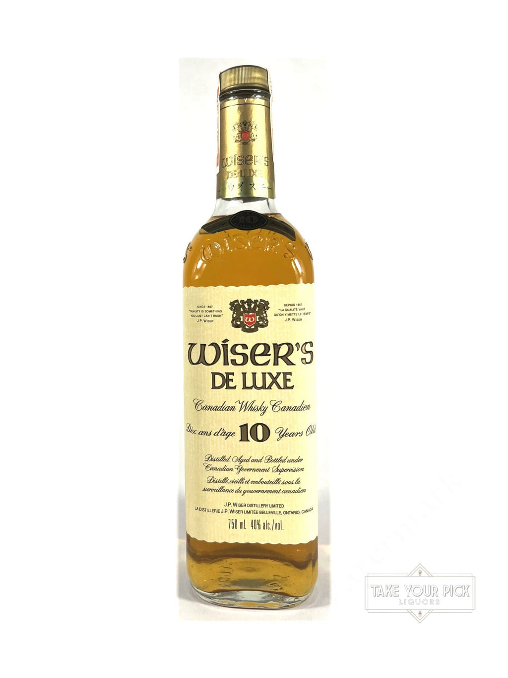 Wiser's 10-year (1980's?) - 80 Proof