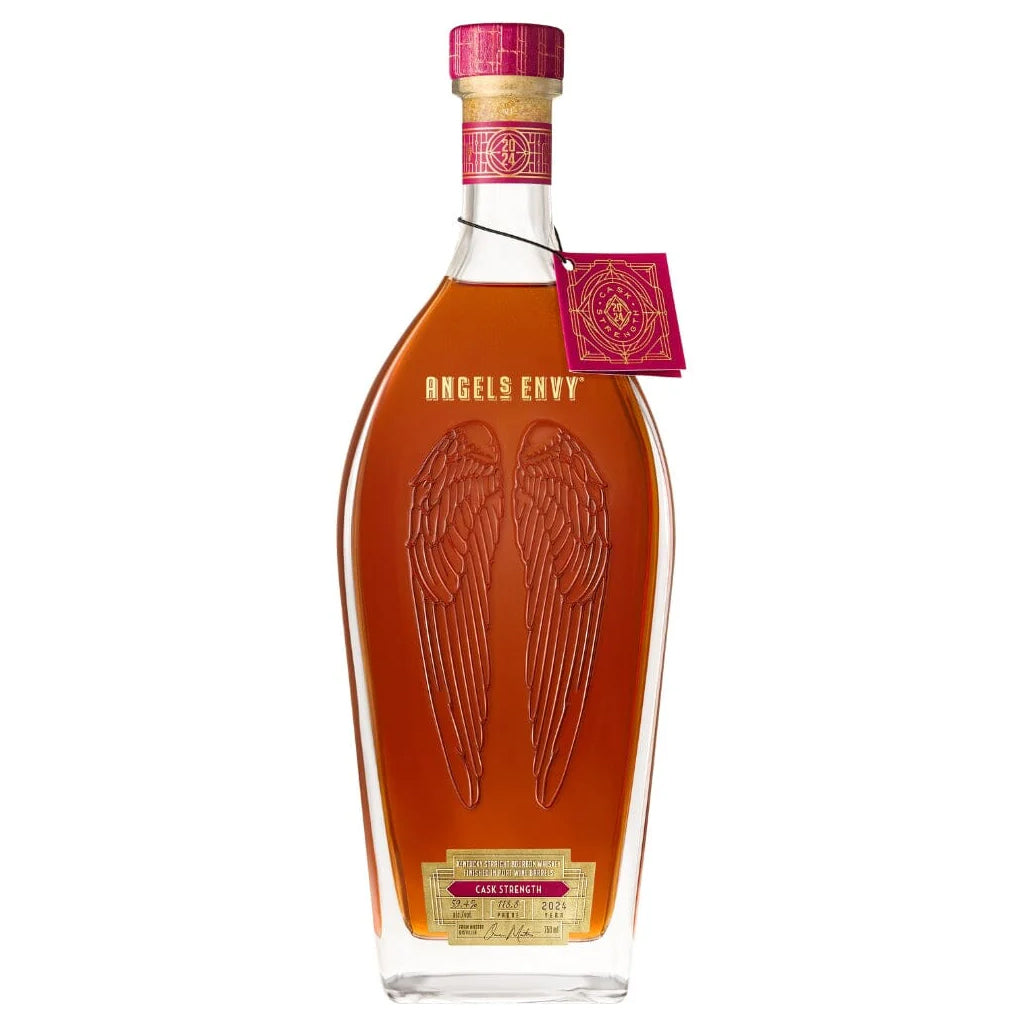 Angel’s Envy Cask Strength Bourbon Whiskey Finished in Port Wine Barrels 2024