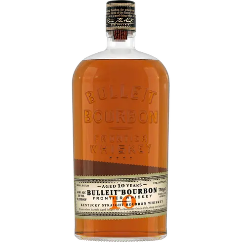 Bulleit 10 years aged bourbon 750 ml.