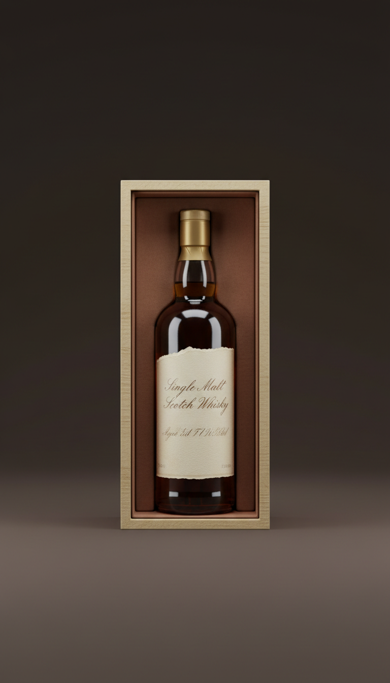 Single Malt Scotch with Handwritten Label
