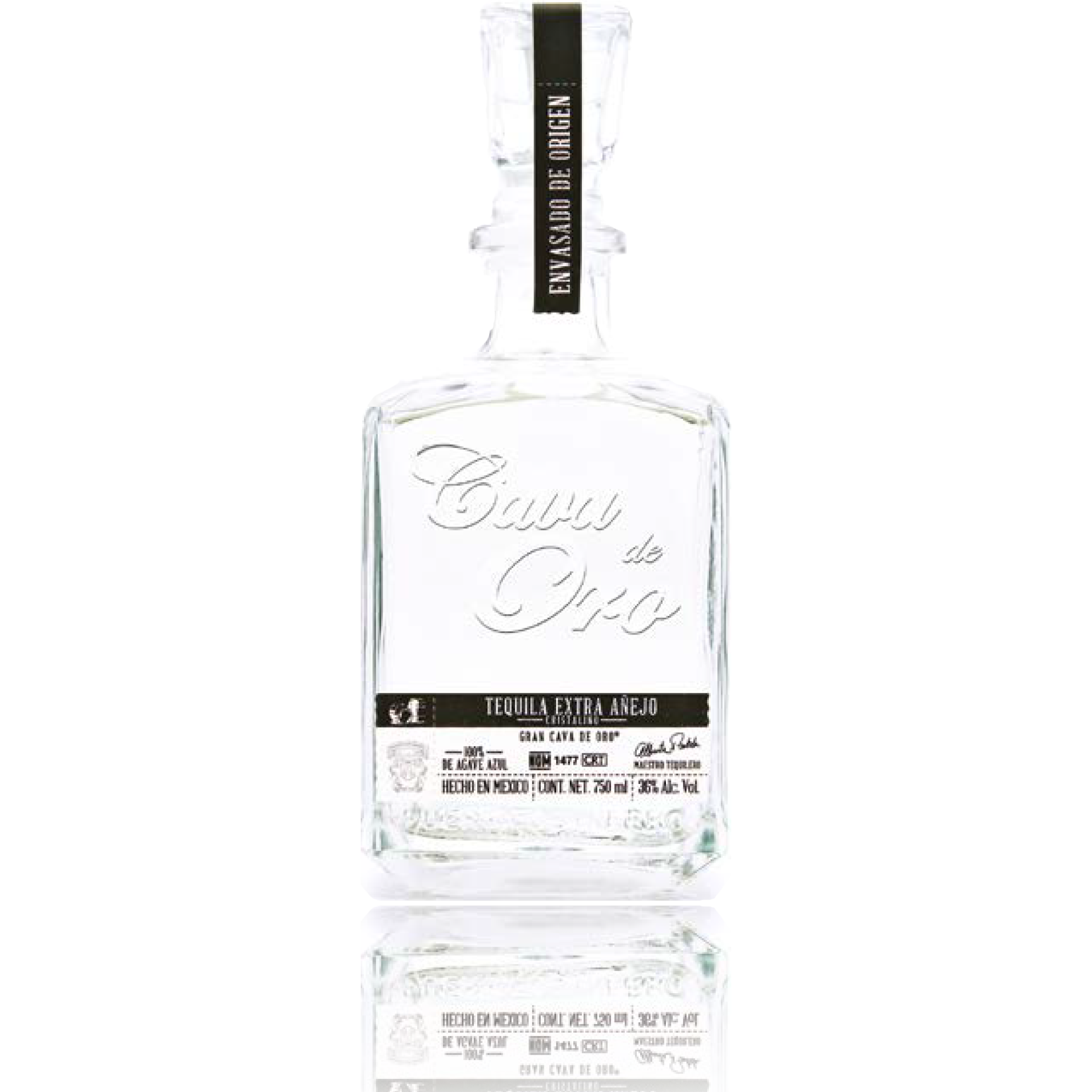 Cava De Oro Tequila Extra Añejo Anejo Cristalino 750 ML Rare Tequila RareTequilas.com