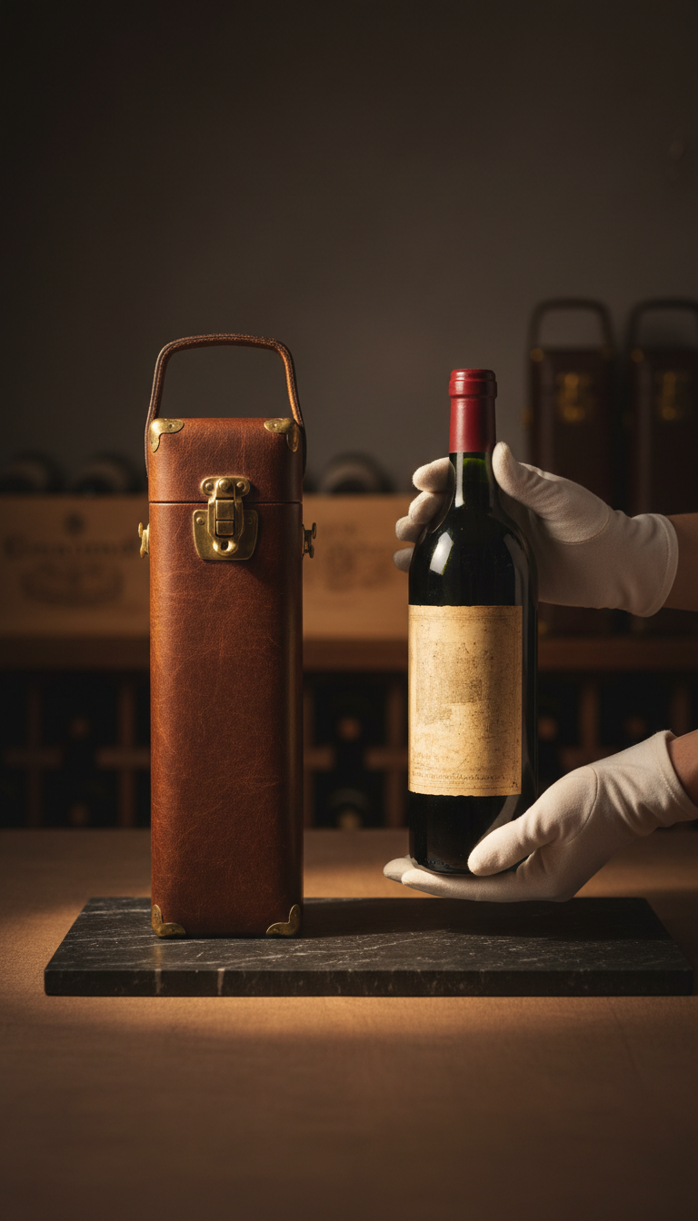Vintage Bordeaux in Leather Collector’s Case