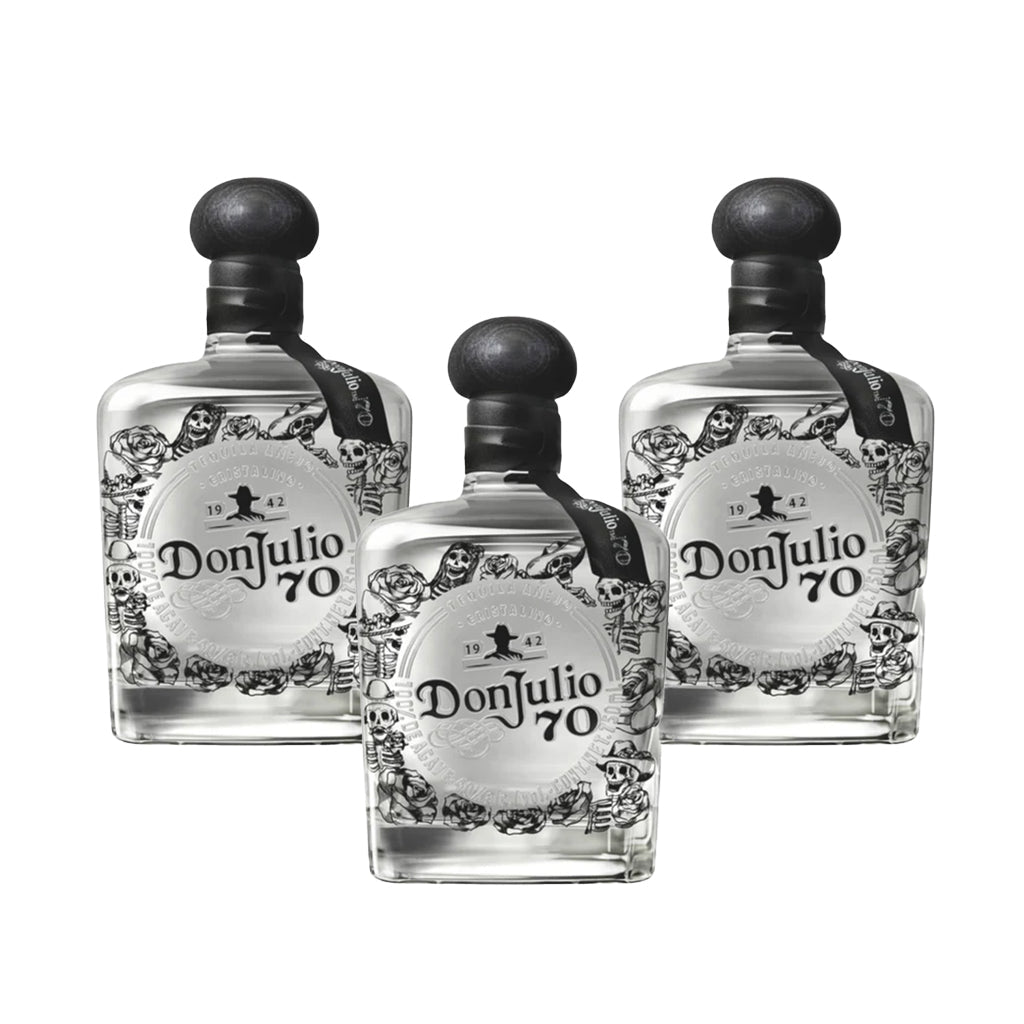 Don Julio 70th Día de Muertos Cristalino Tequila 2024 Edition Box and Bottle