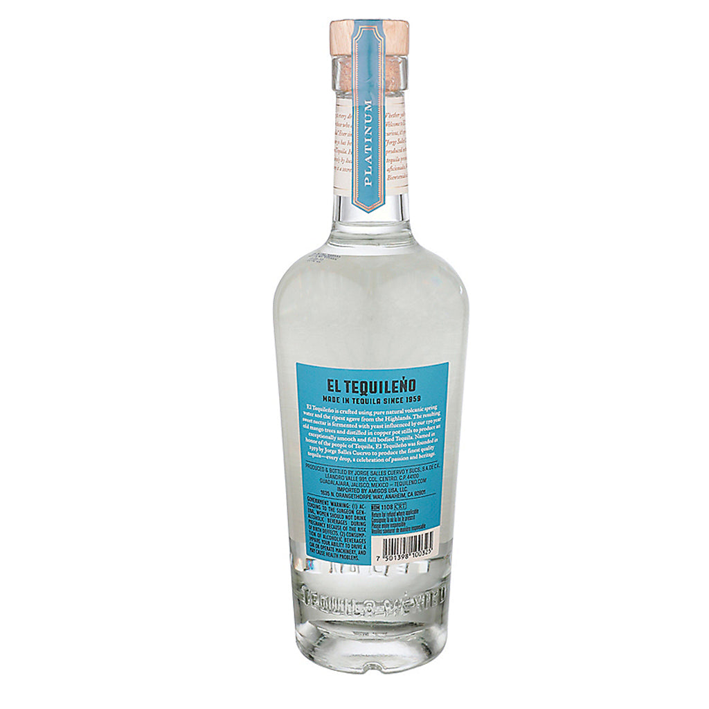 El Tequileño Platinum Blanco Tequila