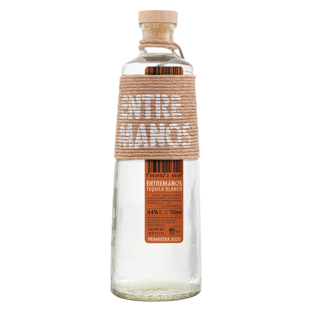 Entremanos Primavera 2025 Blanco Tequila on a white background