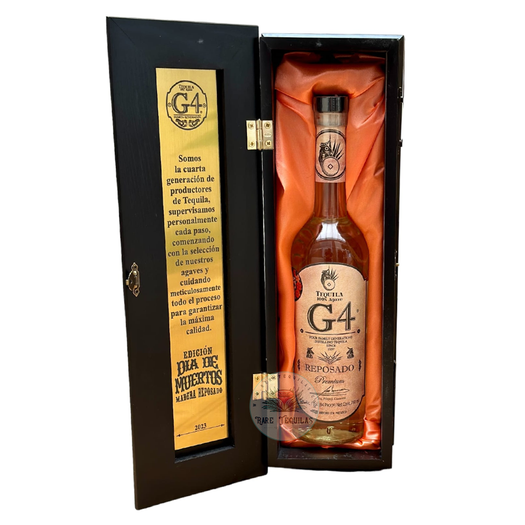 G4 Dia de Los Muertos 2023 Limited Edition Reposado De Madera Tequila Coffin Box