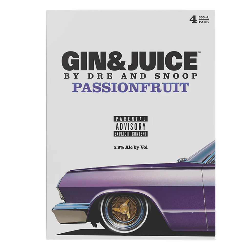 Gin & Juice Passion Fruit by Dre and Snoop 4 Pack (12 oz)