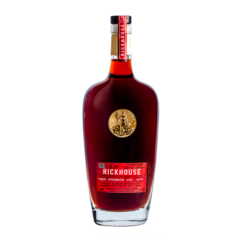 Gold Bar Rickhouse Cask Strength Straight Bourbon Whiskey 750 ml