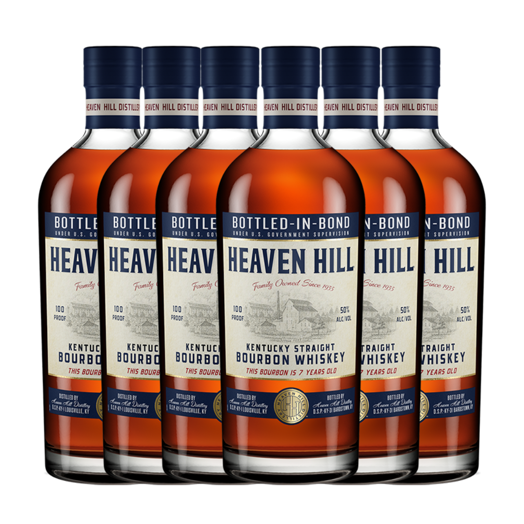 Heaven Hill 7 Year Bottled-In-Bond Bourbon 750ml 6 Bottle Case