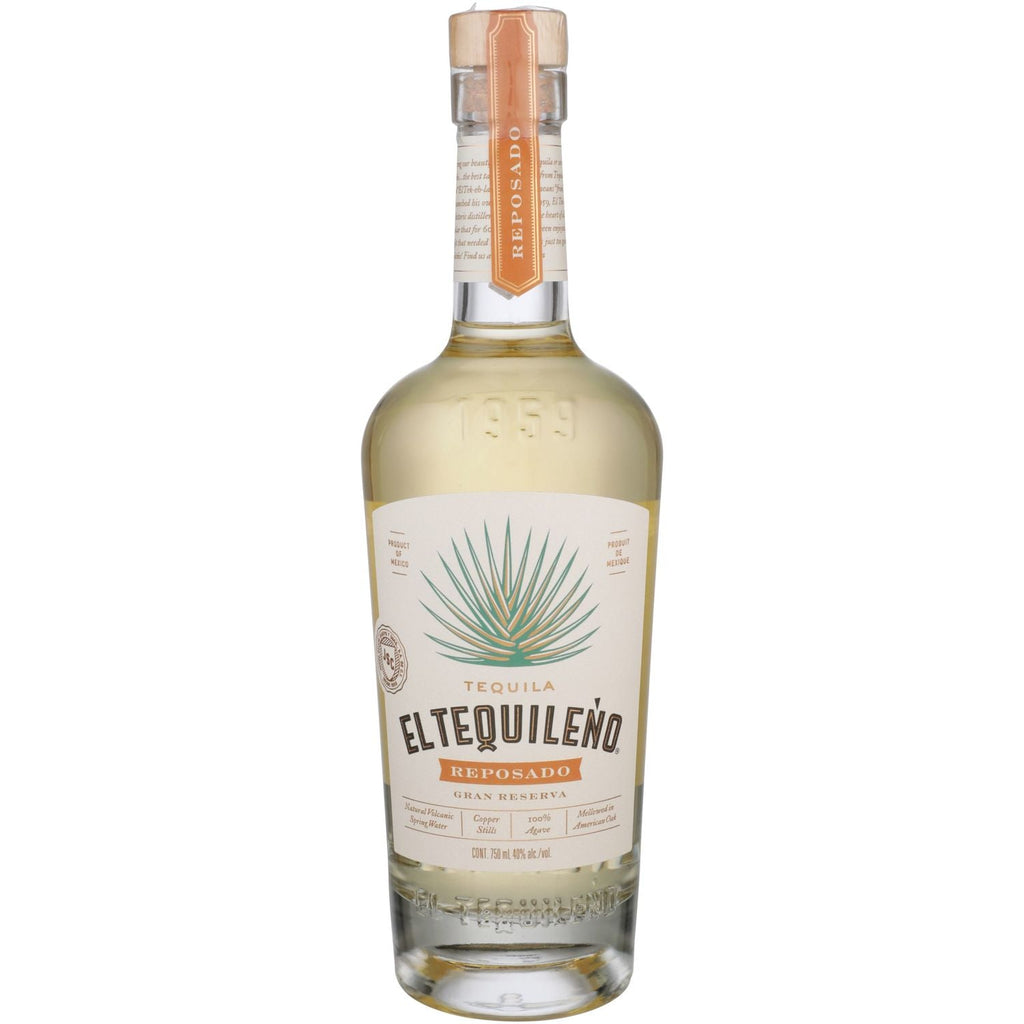 El Tequileño Reposado Gran Reserva Tequila front of bottle.