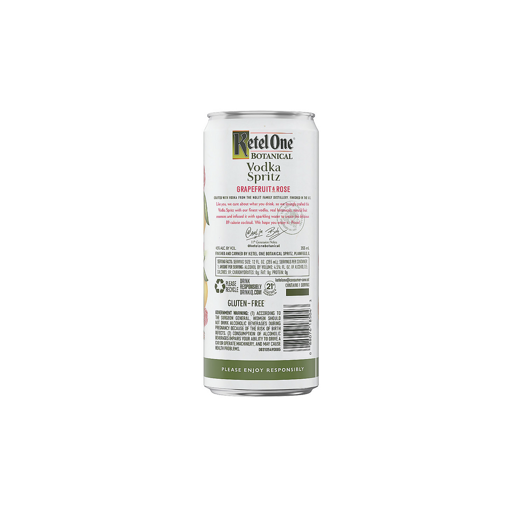 Ketel One Botanical Grapefruit & Rose Vodka Spritz