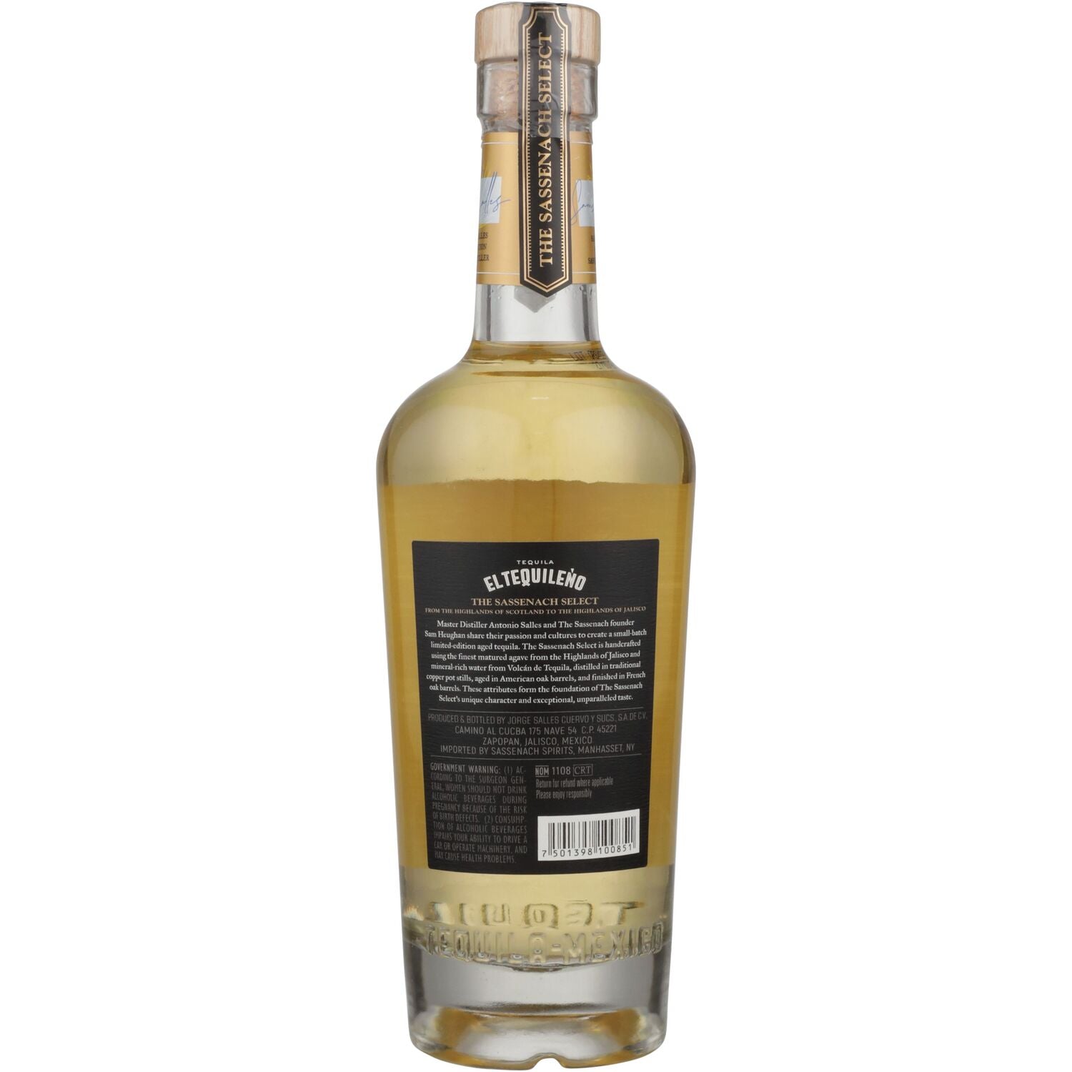 El Tequileño Sassenach Select Double Wood Reposado Tequila