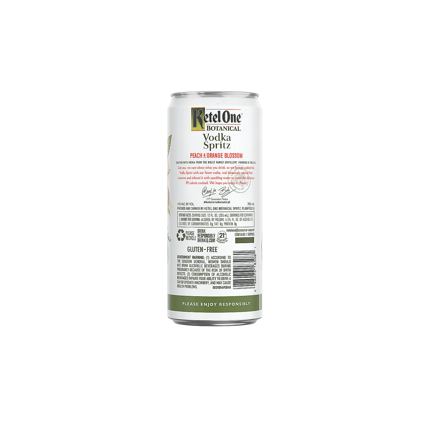 Ketel One Botanical Peach & Orange Blossom Vodka Spritz