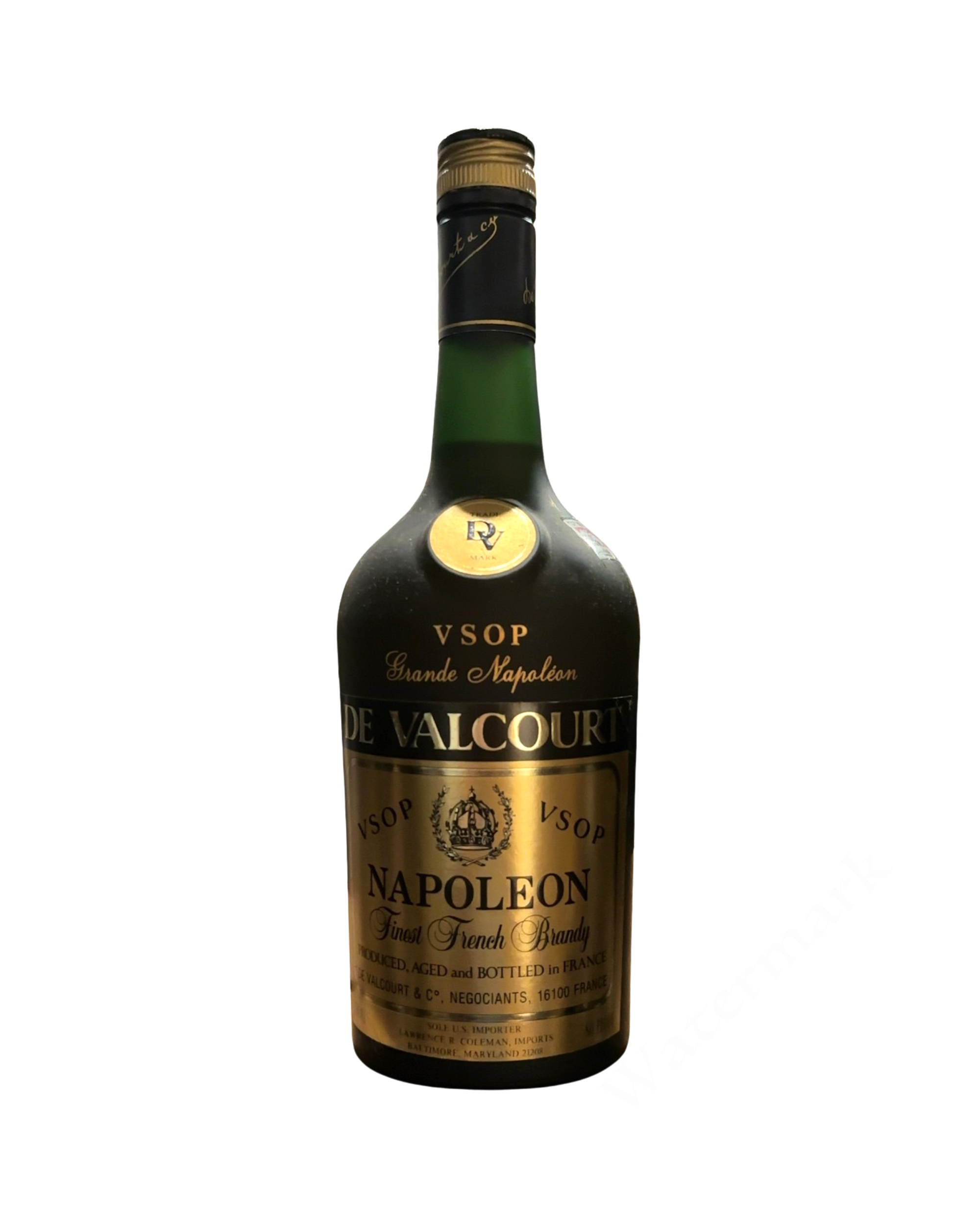 1980 Napoleon De Valcourt VSOP VSOP Grande Napoleon Finest French Brandy 80 Proof 750ml