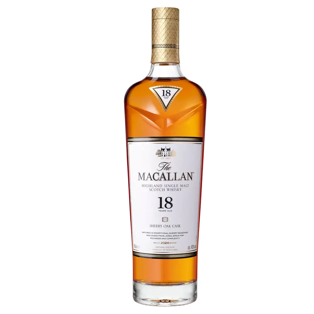 The Macallan 18 Year Sherry Oak Cask Scotch Whisky 2024 Release