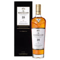 The Macallan 18 Year Sherry Oak Cask Scotch Whisky 2024 Release bottle and box