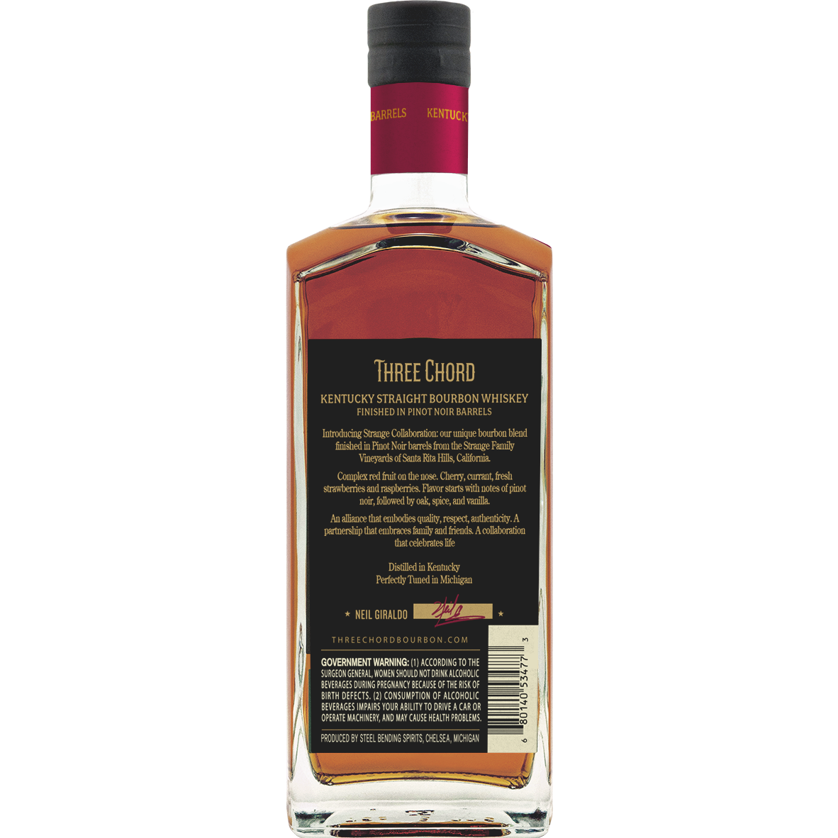 Three Chord Strange Collaboration Straight Bourbon Whiskey