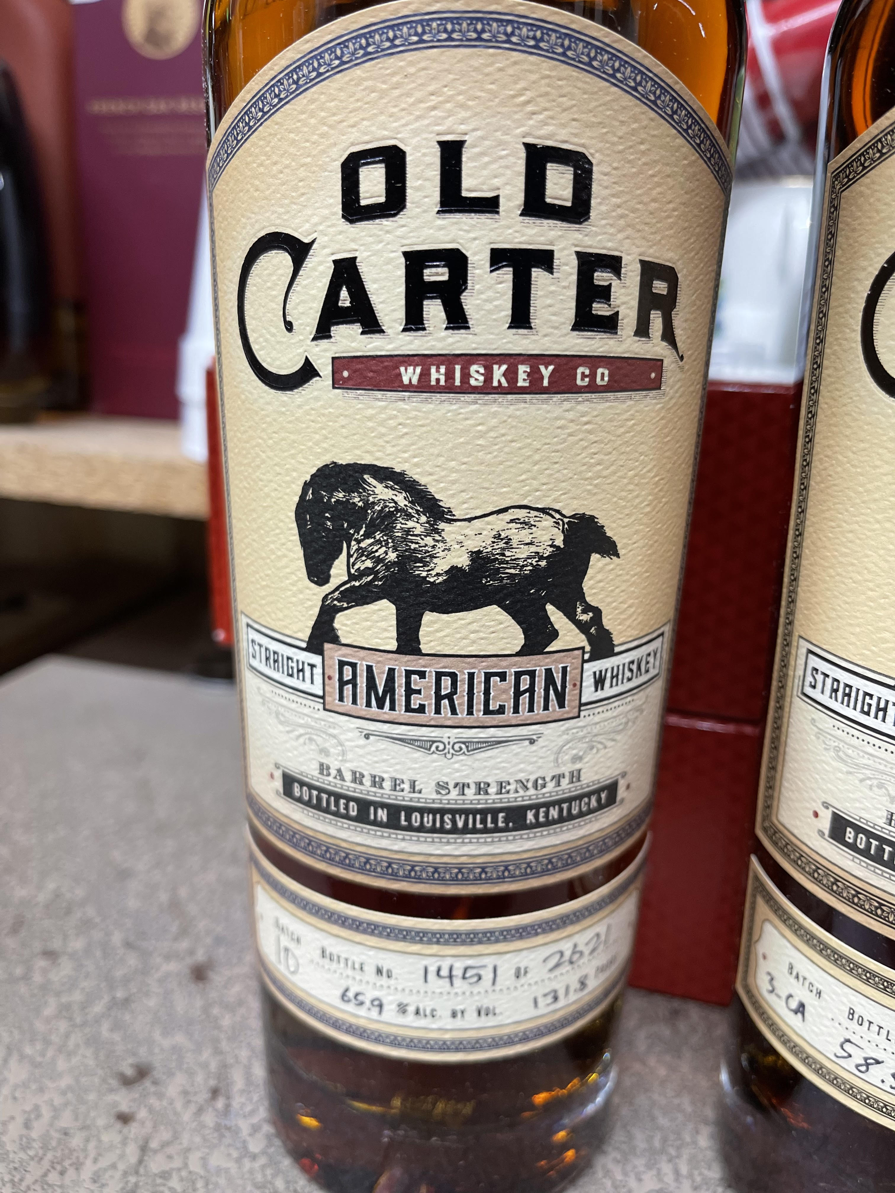 Old Carter Straight American Whiskey - Very Small Batch